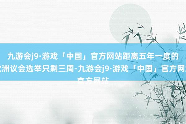 九游会j9·游戏「中国」官方网站距离五年一度的欧洲议会选举只剩三周-九游会j9·游戏「中国」官方网站